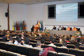 Investidura como Doctor "Honoris Causa" de D. Jaime Gil Aluja por la Facultad de Económicas de la Universidad de Málaga. Paraninfo. Noviembre de 2014
