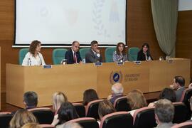 Intervención de Daniel Pastor. I Premios del Aula de Economía y Deporte de la Universidad de Málaga. Edificio del Rectorado. Febrero de 2024