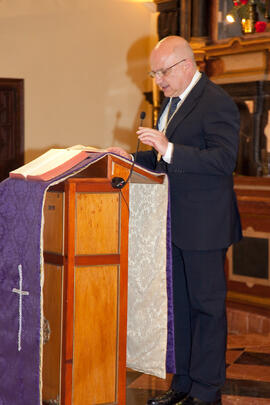Pedro Adolfo Ramírez. Misa de Lunes Santo. Iglesia de San Agustín. Abril de 2014