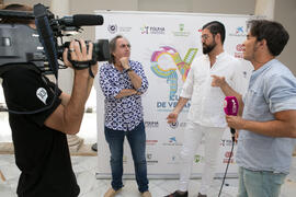 Manu Sánchez y Selu García Cossío. Curso "30 años de Carnaval de Cádiz, máximo exponente del humor crítico" . Cursos de Verano de la Universidad de Málaga. Vélez-Málaga. Julio de 2019