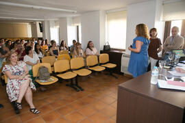Bienvenida de la alcaldesa al curso "Periodismo y Comunicación". Cursos de Verano de la Universidad de Málaga. Ronda. Julio de 2018