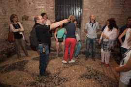 Visita nocturna tematizada a la Alcazaba. Olimpiada Española de Economía, Fase Nacional. Alcazaba de Málaga. Junio de 2015