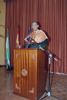 Apertura del Curso Académico 1994/1995 de la Universidad de Málaga. Paraninfo. Octubre de 1994
