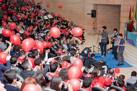 Clausura de las Puertas Abiertas de la Universidad de Málaga. Facultad de Ciencias de la Comunicación. Abril de 2014