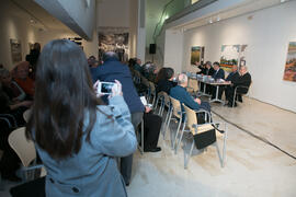Mesa redonda. Exposición "Paisajes Andaluces" de Eugenio Chicano. Museo del Patrimonio Municipal. Febrero de 2017