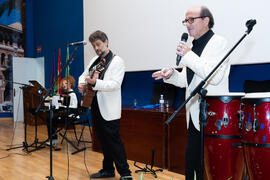 Actuación del grupo musical "Boleros Imperfectos". Graduación y clausura del curso del Aula de Mayores de la Universidad de Málaga. Paraninfo. Junio de 2019