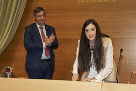 Toma de posesión de María Julia Muratore como nueva Vicegerente de Asuntos Económicos de la Universidad de Málaga. Edificio del Rectorado. Abril de 2024