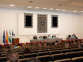 Investidura como Doctora "Honoris Causa" de D.ª Victoria Atencia García. Paraninfo. Diciembre de 2011