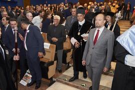 Comitiva académica. Apertura del Curso Académico 2024/2025 de la Universidad de Málaga. Paraninfo. Septiembre de 2024