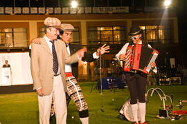 Actuación del trío humorístico. Inauguración del Campeonato Mundial Universitario de Golf. Antequera Golf. Junio de 2010