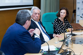 Coloquio con Mario Vargas Llosa. Curso "La ciudad como arquetipo. Literatura, historia y arte. Europa y América". Edificio del Rectorado. Septiembre de 2018