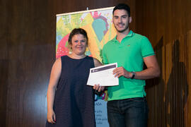 Entrega de diploma en el acto de clausura de los Cursos de Verano de la Universidad de Málaga. Ronda. Julio de 2018