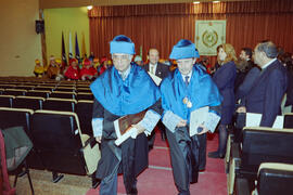 Investidura como Doctor "Honoris Causa" de D. Esteban Martín Rodríguez Cairo por la Universidad de Málaga. Paraninfo. Noviembre de 1999