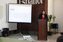 Intervención de Francisca Miranda. Graduación del alumnado del CIE de la Universidad de Málaga. Centro Internacional de Español. Septiembre de 2015