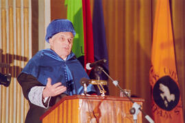 Investidura como Doctor "Honoris Causa" de D. Jacques-Louis Lions por la Universidad de Málaga. Teatro María Cristina. Enero de 1994