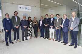 Foto de grupo. Inauguración la nueva Facultad de Psicología y Logopedia de la Universidad de Málaga. Campus de Teatinos. Octubre de 2022