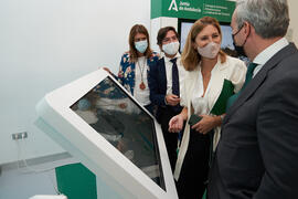 Inauguración de la exposición itinerante sobre el plan "Vive tu ciudad". Escuela Técnica Superior de Arquitectura de la Universidad de Málaga. Octubre de 2021