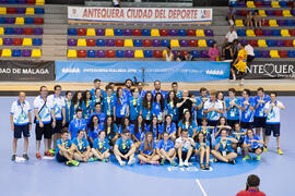Equipo de voluntarios. Campeonato del Mundo Universitario de Balonmano. Antequera. Julio de 2016