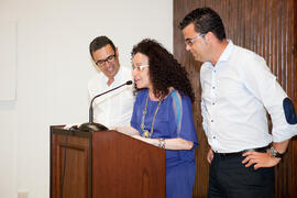 Intervención de Cristina Ortega. Graduación de los alumnos del CIE de la Universidad de Málaga. Centro Internacional de Español. Julio de 2014