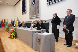 Miguel Porras Fernández toma posesión como Secretario General de la Universidad de Málaga. Paraninfo.  Enero de 2016