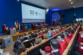 Investidura de Emilia Casas Baamonde como Doctora "Honoris Causa" por la Facultad de Derecho de la Universidad de Málaga. Paraninfo. Noviembre de 2022