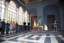 Toma de posesión de D.ª Adelaida de la Calle Martín como Rectora de la Universidad de Málaga. Palacio de San Telmo, Sevilla. Enero de 2012