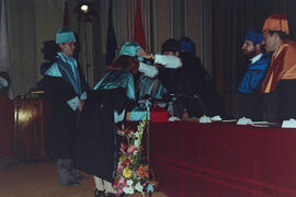 Apertura del Curso Académico 1991/1992 de la Universidad de Málaga. Teatro María Cristina. Octubre de 1991