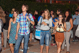 Acto de bienvenida a los alumnos Erasmus de la Universidad de Málaga. Jardín Botánico. Octubre de 2013