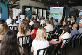 Intervención de Francisco de la Torre. Presentación del I curso de verano "Mares de Andalucía". Puerto de Málaga. Julio de 2018