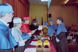 Apertura del Curso Académico 1998/1999 de la Universidad de Málaga. Paraninfo. Octubre de 1998