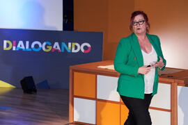 Conferencia "Dialogando" con Clara Grima. Escuela de Ingenierías Industriales de la Universidad de Málaga. Mayo de 2024