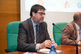 Antonio López Hernández en la presentación de la Jornada ASEPUC 'Coste de los servicios universitarios'. Edificio del Rectorado. Mayo 2015