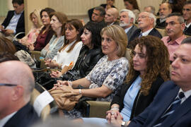 Asistentes a la clausura del 50 Aniversario de la Facultad de Económicas. Facultad de Ciencias Económicas y Empresariales. Marzo de 2016