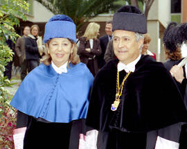 Toma de posesión de Adelaida de la Calle Martín como Rectora de la Universidad de Málaga. Paraninfo. Enero de 2004