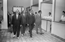 Autoridades en la inauguración del mercado municipal de El Palo. Málaga. Agosto de 1963