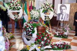 Capilla Ardiente a Eugenio Chicano. Ayuntamiento de Málaga. Noviembre de 2019