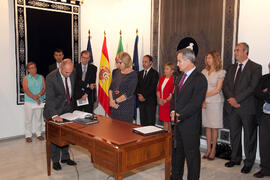 Toma de posesión de nuevos decanos, directores de centro y defensores de la Comunidad Universitaria. Rectorado. Junio de 2012