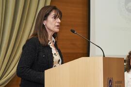 Encarnación Cañadas Molina. I Premios del Aula de Economía y Deporte de la Universidad de Málaga. Edificio del Rectorado. Febrero de 2024