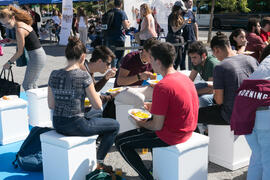 Degustación de paella. II Día del Estudiante. Campus de Teatinos. Octubre de 2018