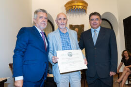 Entrega de Título de Socio. 230º Aniversario de la Sociedad Económica Amigos del País. Plaza de la Constitución. Septiembre de 2019