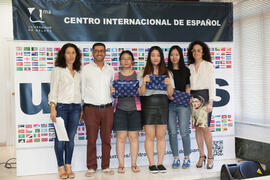 Graduación de los alumnos del CIE de la Universidad de Málaga. Centro Internacional de Español. Mayo de 2015
