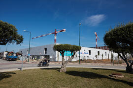 Obras del nuevo Pabellón de Gobierno. Campus de Teatinos. Abril de 2021