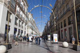 Exposición "La Universidad de Málaga del Siglo XXI". Calle Larios. Enero de 2017