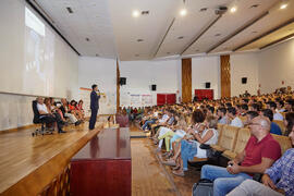 Acto de bienvenida a los alumnos de primer curso de Económicas. Paraninfo. Septiembre de 2014