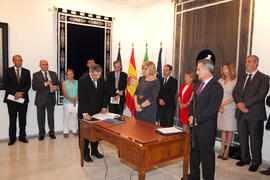 Toma de posesión de nuevos decanos, directores de centro y defensores de la Comunidad Universitaria. Rectorado. Junio de 2012