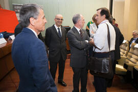 Momentos previos al acto conmemoración del 50 Aniversario de la Facultad de Económicas. Facultad de Ciencias Económicas y Empresariales. Octubre de 2015