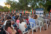 Intervención de Adelaida de la Calle. Bienvenida a los alumnos de intercambio internacional y estudiantes del centro Internacional de Español. Jardín Botánico.  Abril de 2014