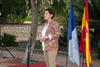 Francisca Montiel. Bienvenida a los alumnos de intercambio internacional de la Universidad de Málaga. Jardín botánico. Octubre de 2015