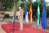 Francisca Montiel. Bienvenida a los alumnos de intercambio internacional de la Universidad de Málaga. Jardín botánico. Octubre de 2015