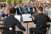 Actuación de la Joven Orquesta de Málaga. Bienvenida al alumnado de intercambio internacional de la Universidad de Málaga. Jardín botánico. Octubre de 2015